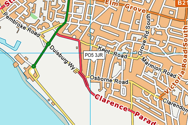 PO5 3JR map - OS VectorMap District (Ordnance Survey)