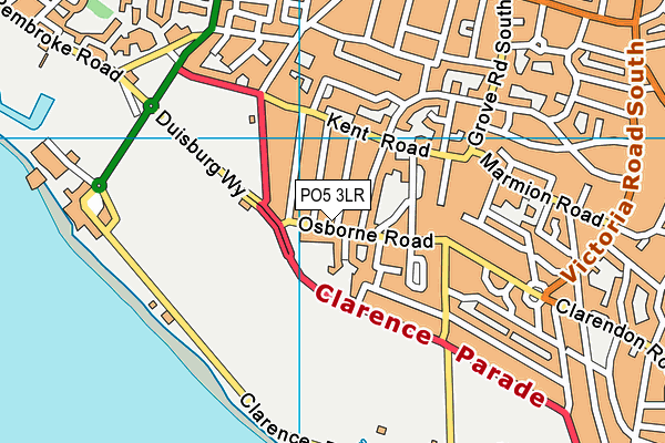 PO5 3LR map - OS VectorMap District (Ordnance Survey)
