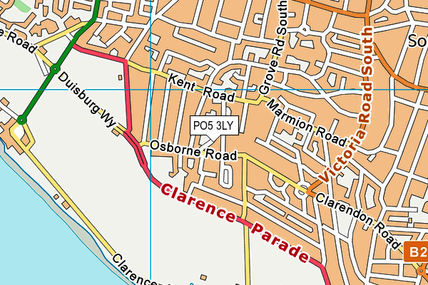 PO5 3LY map - OS VectorMap District (Ordnance Survey)