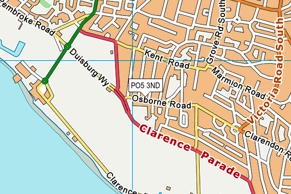 PO5 3ND map - OS VectorMap District (Ordnance Survey)