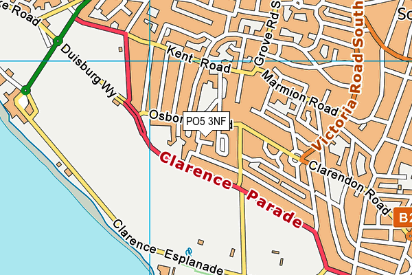 PO5 3NF map - OS VectorMap District (Ordnance Survey)