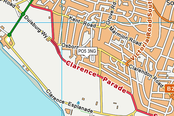 PO5 3NG map - OS VectorMap District (Ordnance Survey)