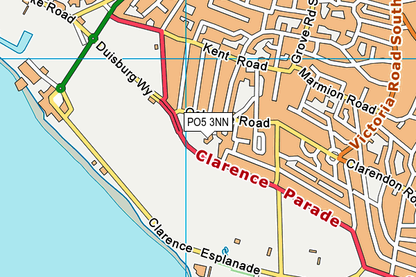 PO5 3NN map - OS VectorMap District (Ordnance Survey)