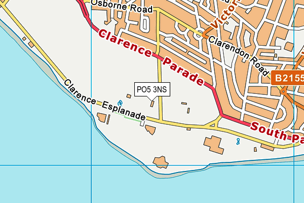 PO5 3NS map - OS VectorMap District (Ordnance Survey)