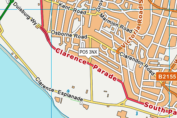 PO5 3NX map - OS VectorMap District (Ordnance Survey)