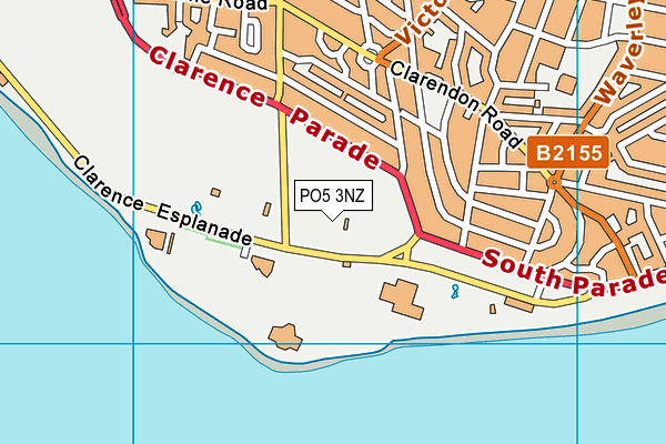 PO5 3NZ map - OS VectorMap District (Ordnance Survey)