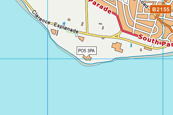 PO5 3PA map - OS VectorMap District (Ordnance Survey)