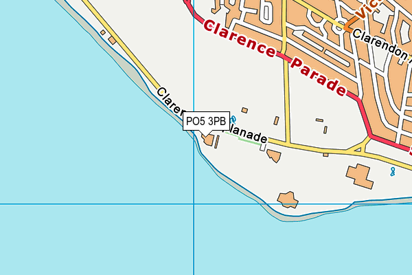 PO5 3PB map - OS VectorMap District (Ordnance Survey)