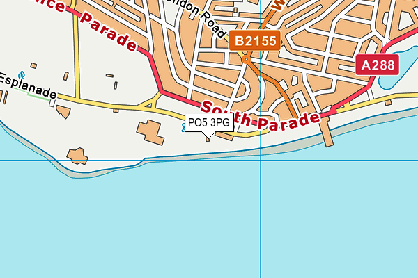 PO5 3PG map - OS VectorMap District (Ordnance Survey)