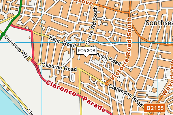 PO5 3QB map - OS VectorMap District (Ordnance Survey)