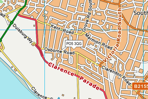 PO5 3QG map - OS VectorMap District (Ordnance Survey)