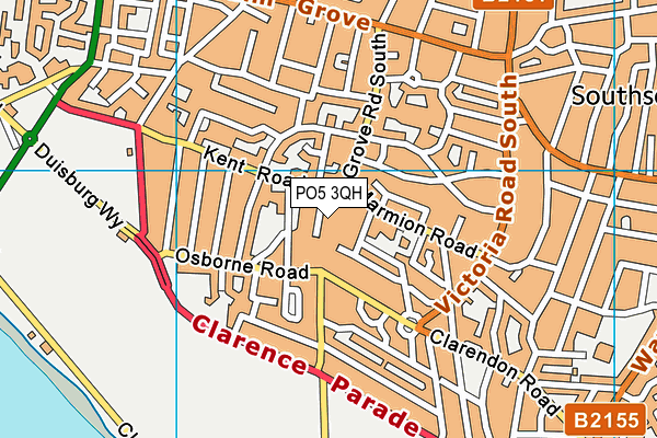 PO5 3QH map - OS VectorMap District (Ordnance Survey)