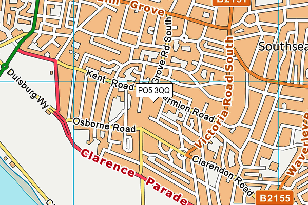 PO5 3QQ map - OS VectorMap District (Ordnance Survey)