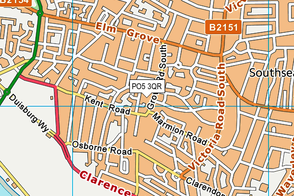 PO5 3QR map - OS VectorMap District (Ordnance Survey)