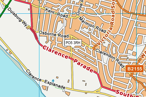 PO5 3RH map - OS VectorMap District (Ordnance Survey)