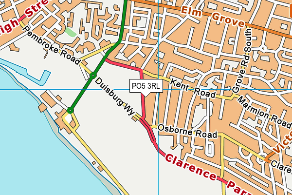 PO5 3RL map - OS VectorMap District (Ordnance Survey)