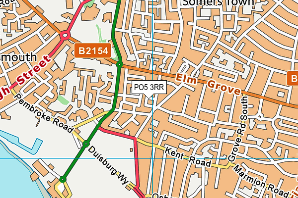 PO5 3RR map - OS VectorMap District (Ordnance Survey)