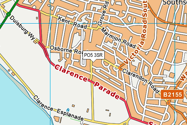 PO5 3SR map - OS VectorMap District (Ordnance Survey)