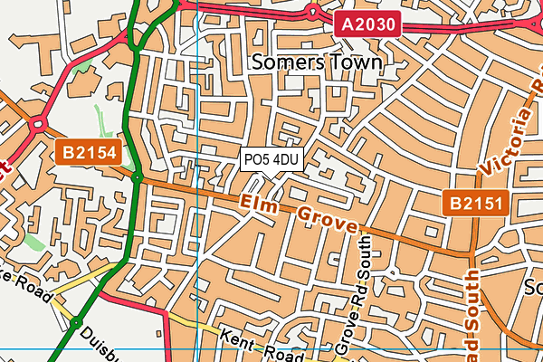 PO5 4DU map - OS VectorMap District (Ordnance Survey)