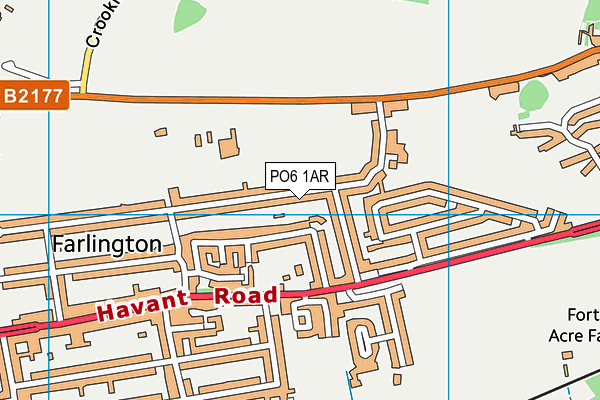 PO6 1AR map - OS VectorMap District (Ordnance Survey)