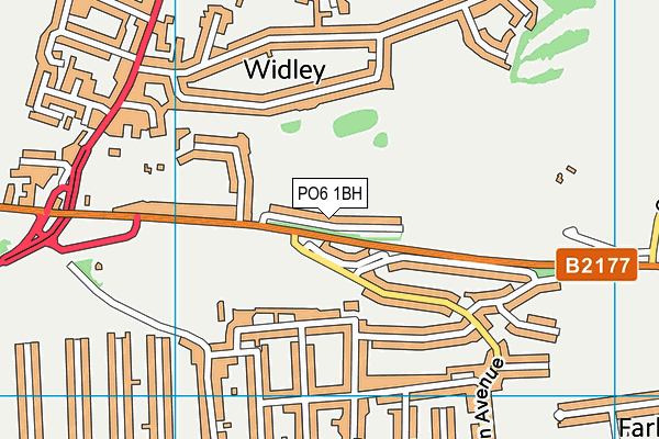 PO6 1BH map - OS VectorMap District (Ordnance Survey)