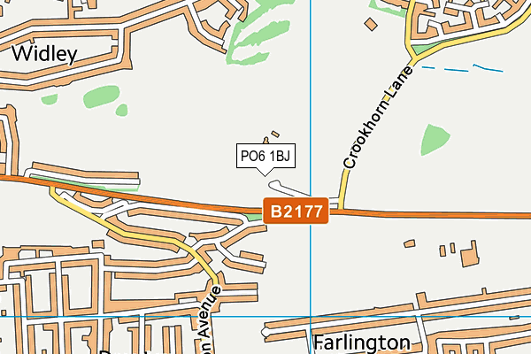 PO6 1BJ map - OS VectorMap District (Ordnance Survey)
