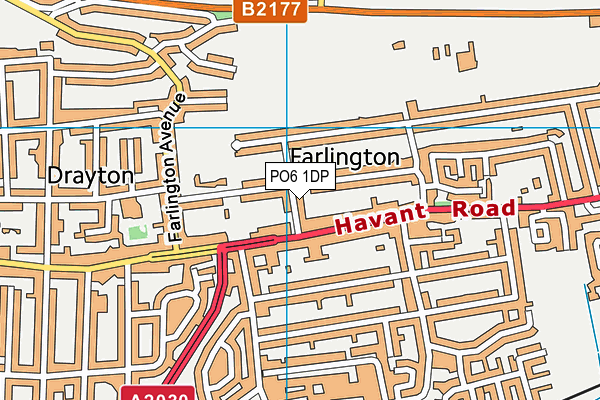 PO6 1DP map - OS VectorMap District (Ordnance Survey)