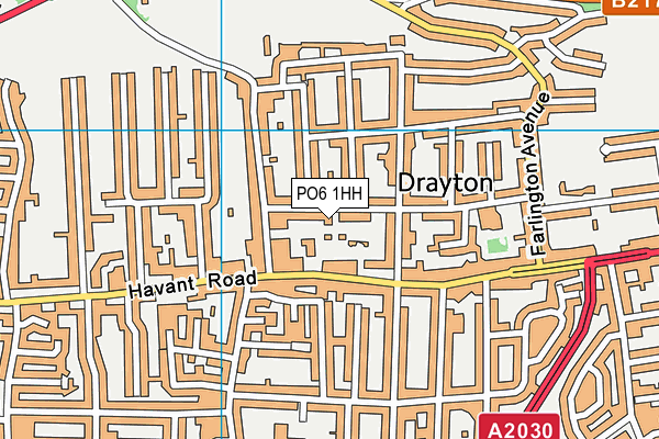 PO6 1HH map - OS VectorMap District (Ordnance Survey)