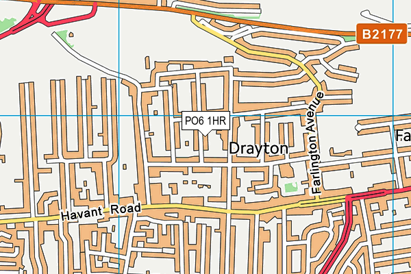 PO6 1HR map - OS VectorMap District (Ordnance Survey)