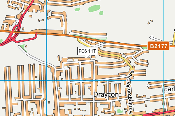 PO6 1HT map - OS VectorMap District (Ordnance Survey)