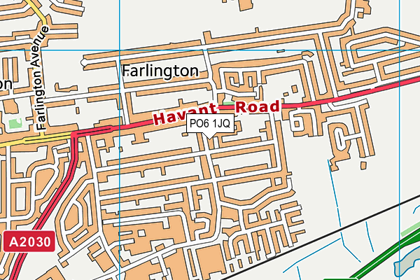 PO6 1JQ map - OS VectorMap District (Ordnance Survey)