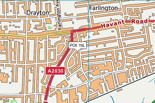 PO6 1NL map - OS VectorMap District (Ordnance Survey)