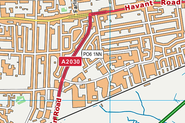 PO6 1NN map - OS VectorMap District (Ordnance Survey)