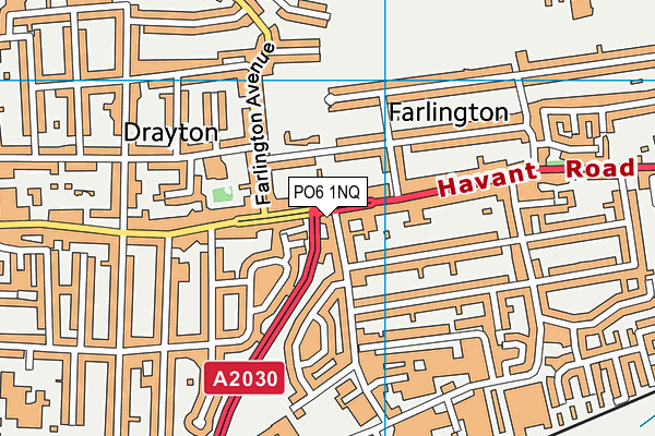 PO6 1NQ map - OS VectorMap District (Ordnance Survey)