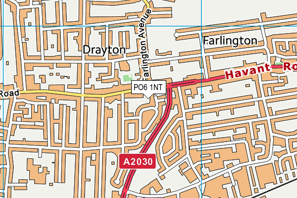 PO6 1NT map - OS VectorMap District (Ordnance Survey)