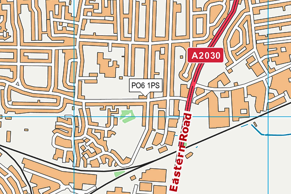 PO6 1PS map - OS VectorMap District (Ordnance Survey)