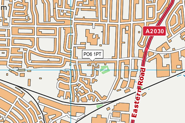 PO6 1PT map - OS VectorMap District (Ordnance Survey)