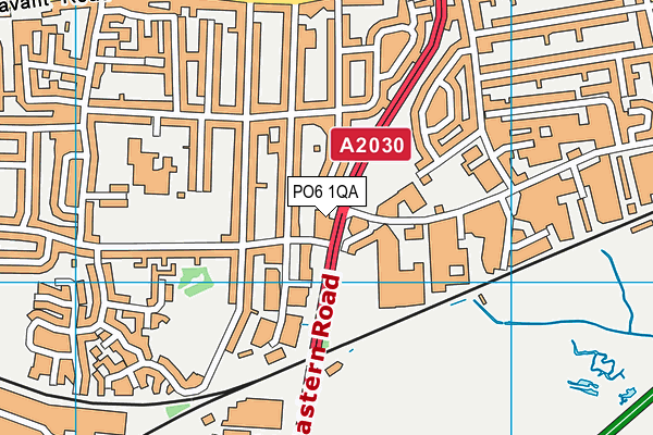 PO6 1QA map - OS VectorMap District (Ordnance Survey)