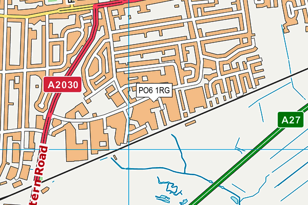 PO6 1RG map - OS VectorMap District (Ordnance Survey)