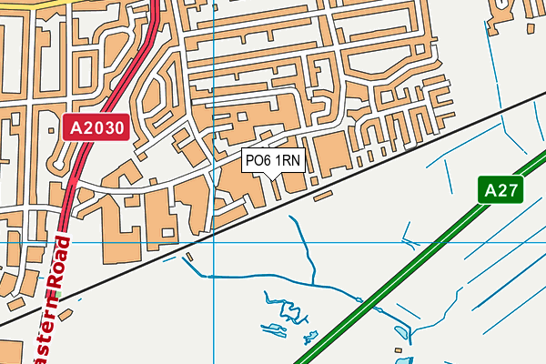 PO6 1RN map - OS VectorMap District (Ordnance Survey)