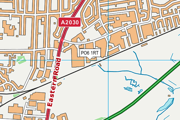 PO6 1RT map - OS VectorMap District (Ordnance Survey)