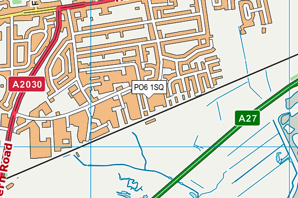 PO6 1SQ map - OS VectorMap District (Ordnance Survey)