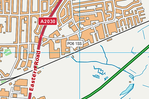 PO6 1SS map - OS VectorMap District (Ordnance Survey)