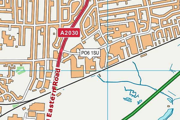 PO6 1SU map - OS VectorMap District (Ordnance Survey)