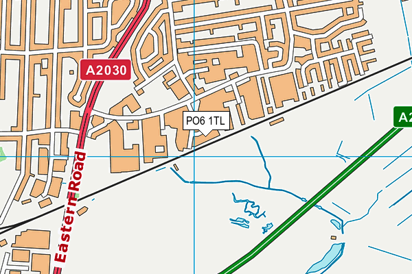 PO6 1TL map - OS VectorMap District (Ordnance Survey)