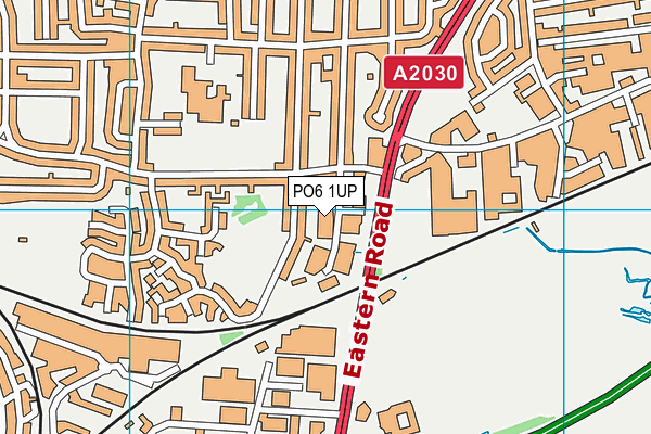 PO6 1UP map - OS VectorMap District (Ordnance Survey)