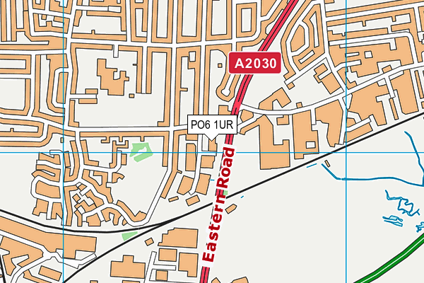 PO6 1UR map - OS VectorMap District (Ordnance Survey)