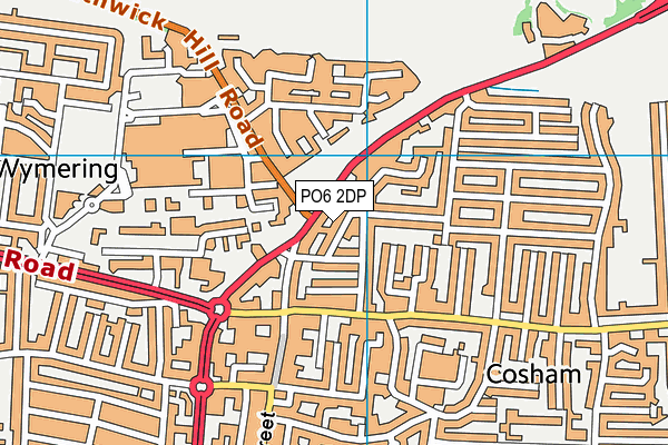 PO6 2DP map - OS VectorMap District (Ordnance Survey)