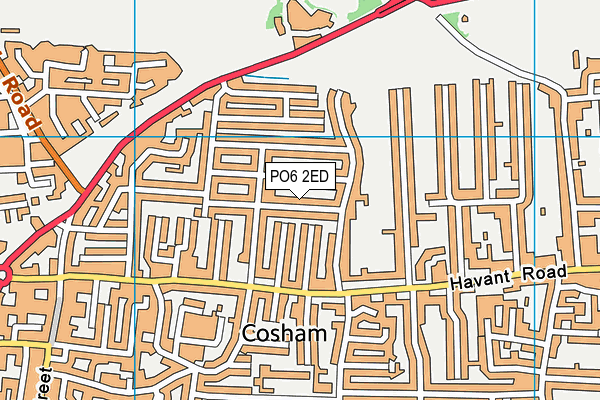 PO6 2ED map - OS VectorMap District (Ordnance Survey)