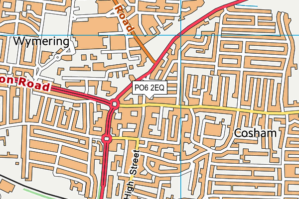 PO6 2EQ map - OS VectorMap District (Ordnance Survey)